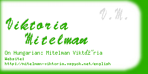 viktoria mitelman business card